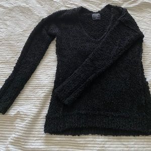Black fuzzy sweater
